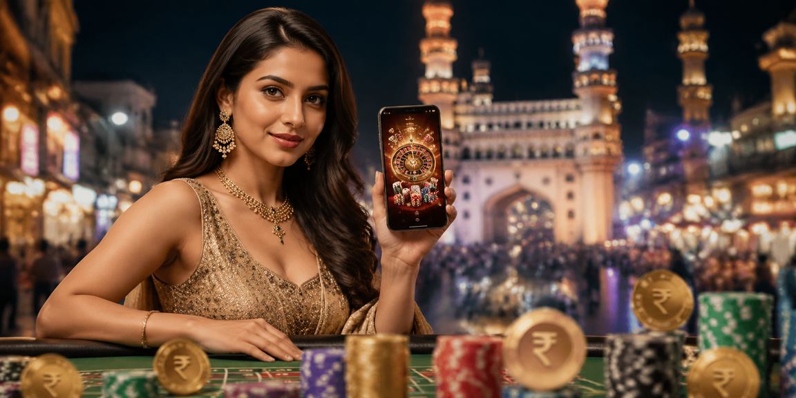 A mobile user playing Teen Patti with vibrant Jaipur colors in background